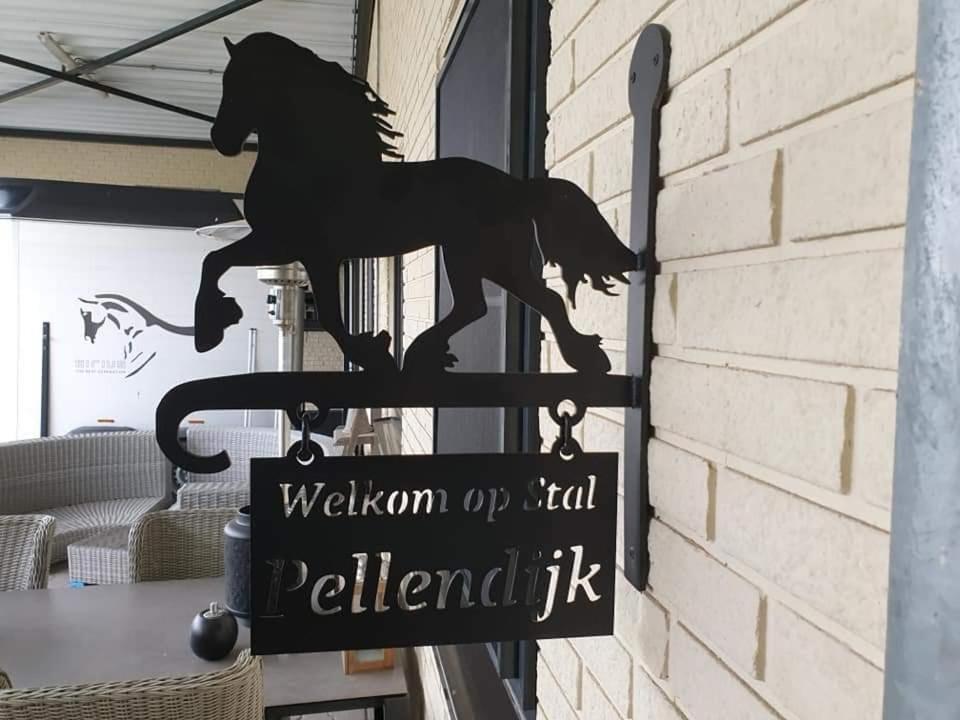 Luxe Gastenkamer Met Living En Keuken Bij Friezen Paarden Stal Pellendijk Westendorp Екстер'єр фото
